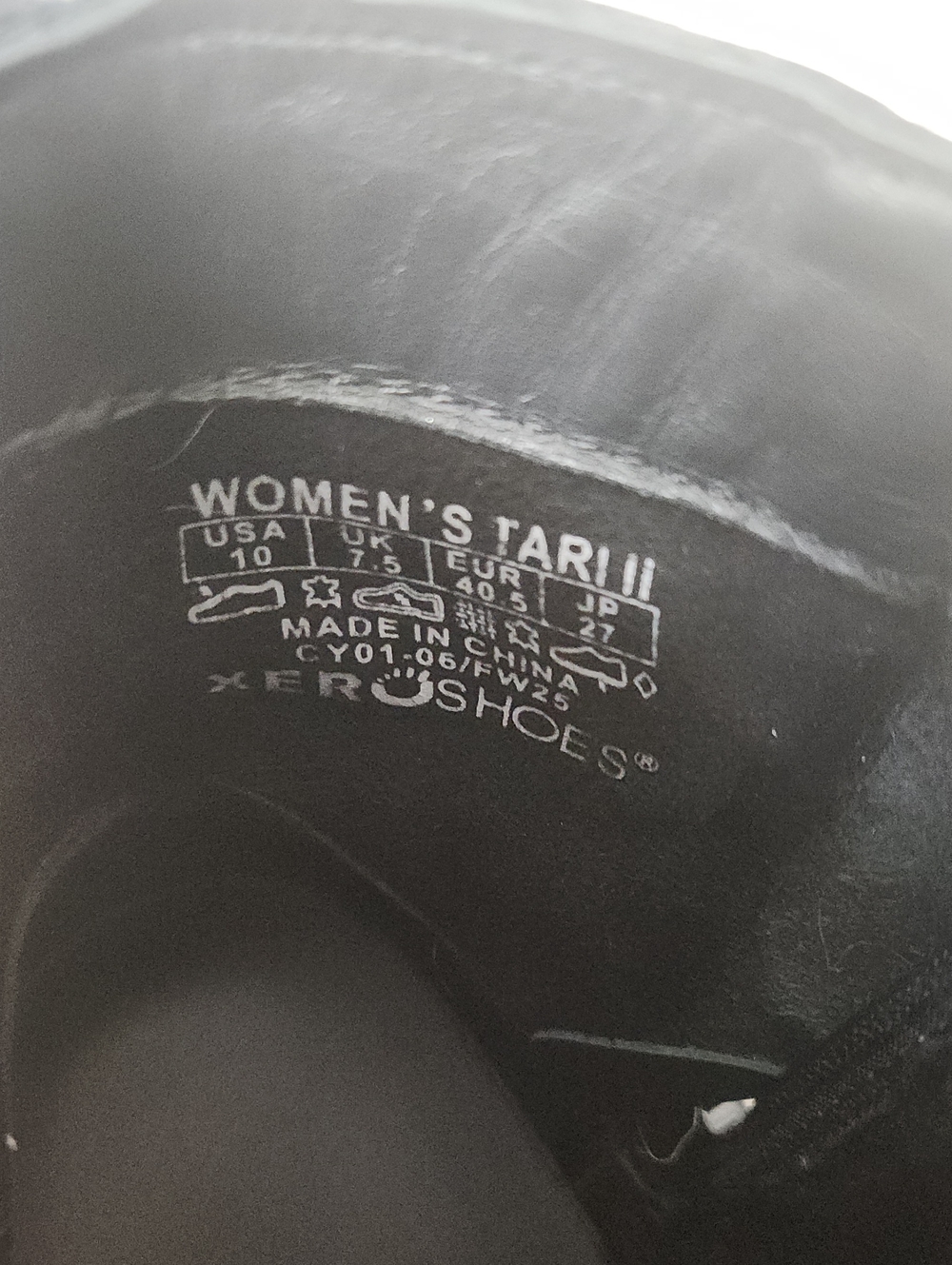 Xero Women's Black Tari II Boots Size 10 - Picture 6 of 6